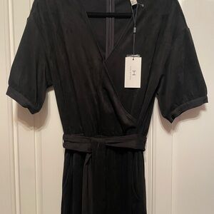 NWT Jumpsuit by Halston Soft Suede Look and Feel